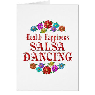 Baile de la salsa de la felicidad de la salud