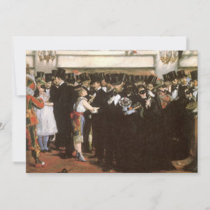 Baile de máscaras en la ópera por Edouard Manet