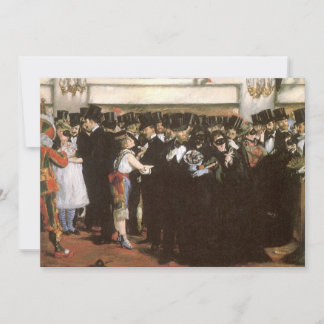 Baile de máscaras en la ópera por Edouard Manet