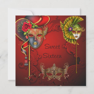 Baile de Máscaras, Invitación de Cumpleaños Sweet