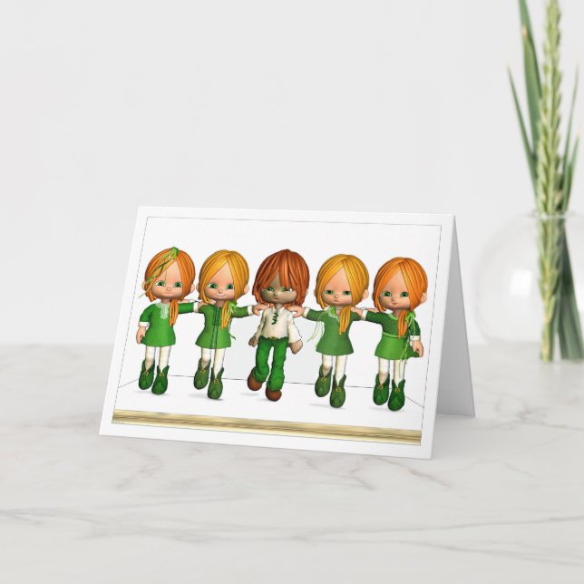 ¡Baile de yeso! - Tarjeta St. Patrick (Anverso)