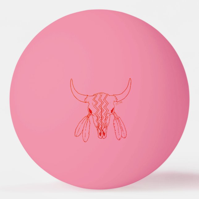 Baile del Fantasma Rojo Búfalo bola de ping pong d (Anverso)
