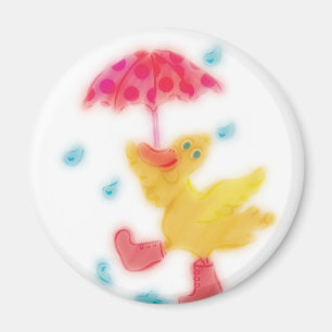Baile del pato en el imán de la lluvia
