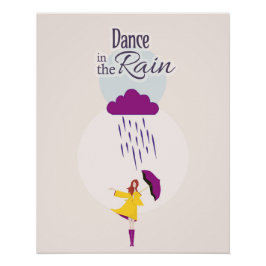 Baile en la lluvia | Poster de presupuesto motivac