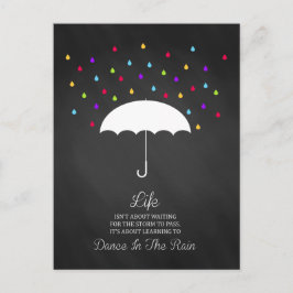 Baile en la tarjeta postal Inspiradora de lluvia