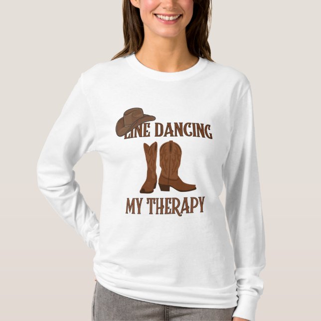 Baile en línea de la camiseta de mi terapia (Anverso)