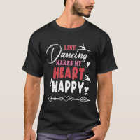 Baile en Línea Hace Feliz a Mi Corazón Camiseta Di