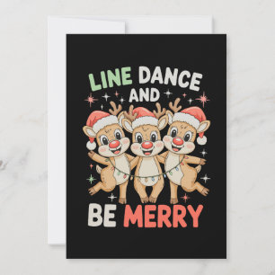 Baile en línea y alegre reno Navidad Xmas