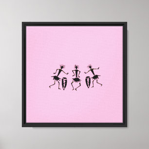 Baile inspirador, arte africano rosado