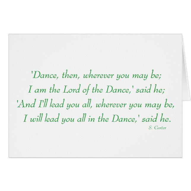 Baile irlandés - Coro del Señor del Baile (Anverso (Horizontal))