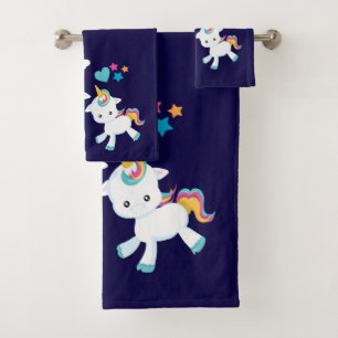 Baile lindo Unicornio arcoiris mágico y estrellas
