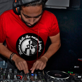 Baile mientras el disco gira camiseta retro gráfic