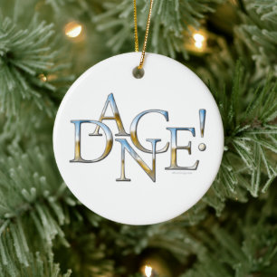 ¡Baile! Ornamento cerámico (cromado)