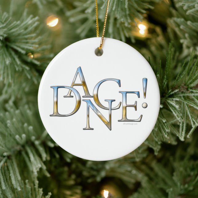 ¡Baile! Ornamento cerámico (cromado) (Árbol)