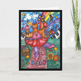 Baile por la tarjeta roja de la carretera de ladri