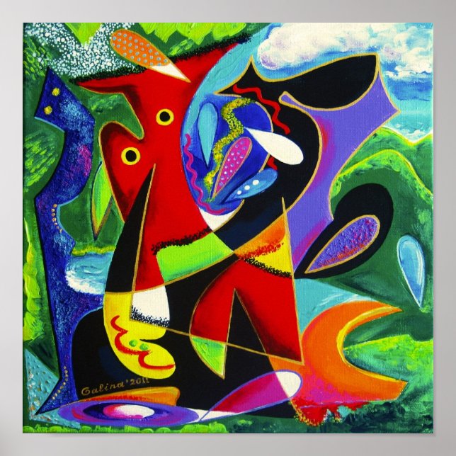Baile taína, arte de Puerto Rico (Frente)