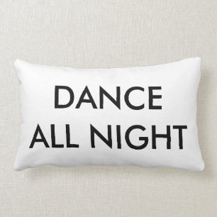 Baile toda la almohada de la noche - blanco y