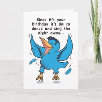 Baile y cante la tarjeta de cumpleaños