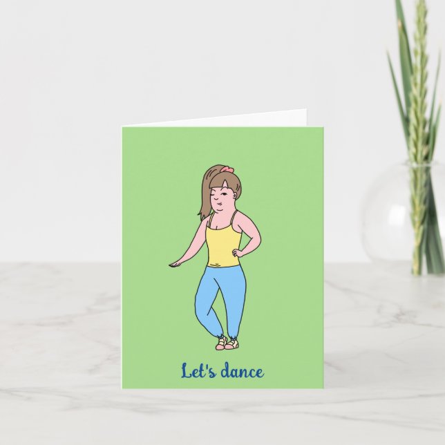 Bailemos la tarjeta de saludo de invitación (Anverso)