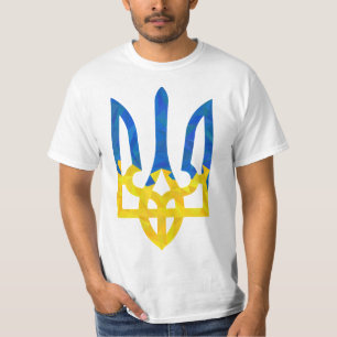 Bajas camisetas tridentes de Ucrania polígono