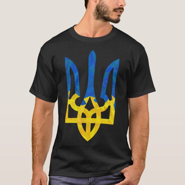 Bajas camisetas tridentes de Ucrania polígono (Anverso)