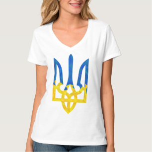 Bajas camisetas tridentes de Ucrania polígono