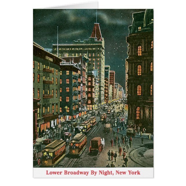 Baje Broadway por noche (Frente)