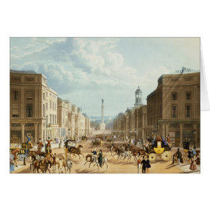 Baje la calle regente, pub. por Ackermann, c.1835