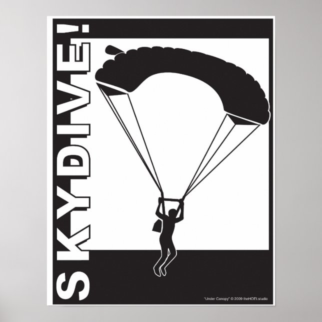 ¡Bajo Canopy SkyDive! Póster (Frente)