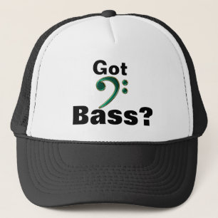 ¿Bajo conseguido? Gorra verde de la música del