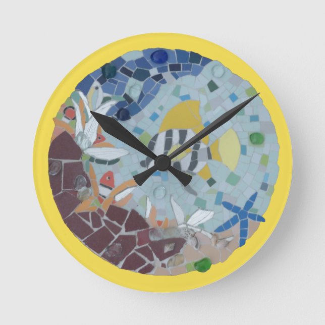 Bajo el agua el reloj de pared del Mosaico del Mun (Anverso)