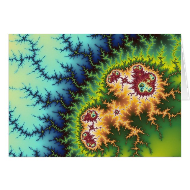 Bajo el bosque - Tarjeta fractal (Anverso (Horizontal))