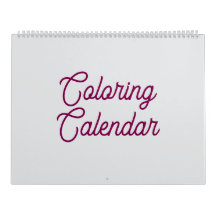 Bajo el calendario de coloreado marino
