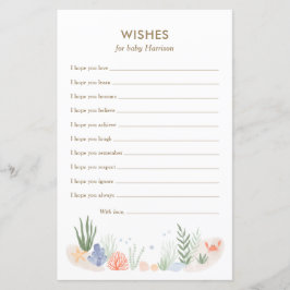 Bajo el mar Baby Shower quiere una tarjeta para be