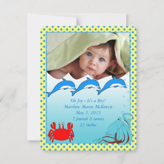 Bajo el mar, Invitación de Baby Boy