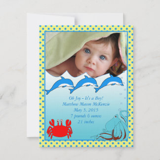 Bajo el mar, Invitación de Baby Boy
