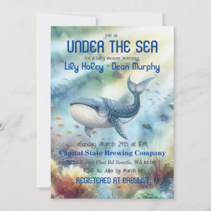 Bajo el mar Invitación de Baby Shower