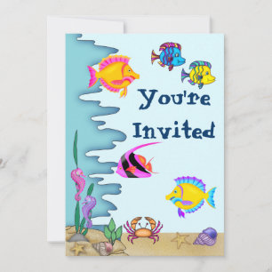 Bajo el mar: Invitación de cumpleaños para Chicas