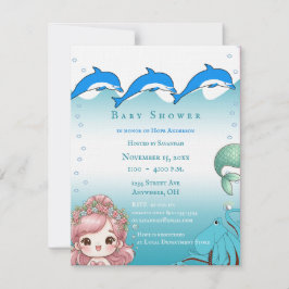 Bajo el mar, Invitación de ducha de bebé