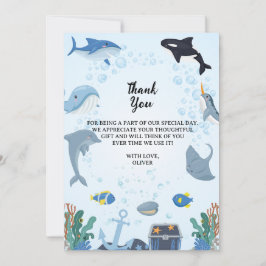 Bajo el Mar Invitaciones de Cumpleaños Cartas de a