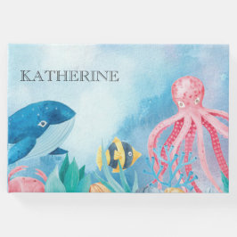 Bajo el mar Libro de Invitados de Baby Shower