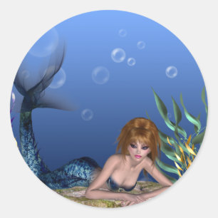 Bajo el mar, Pegatinas de sirenas pelirrojas