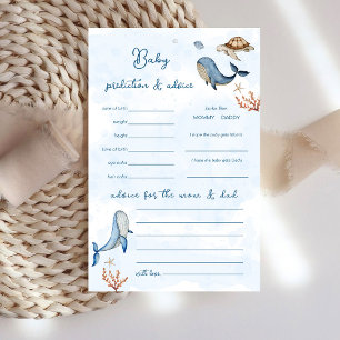 Bajo el mar Tarjeta de juego de predicción y conse