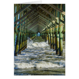 Bajo el muelle de Folly Beach