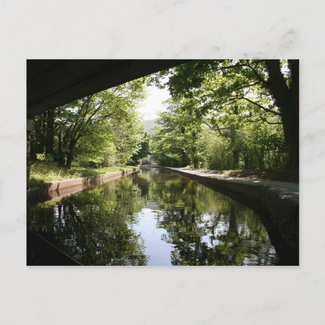 Bajo el puente de la tarjeta postal del Canal de L (Anverso)