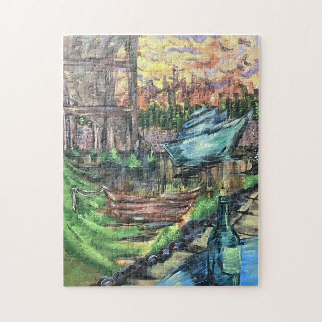 Bajo el rompecabezas del puente (Vertical)