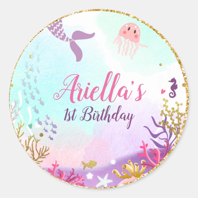 Bajo el Sello para sobres de la sirena marina Pega (Anverso)