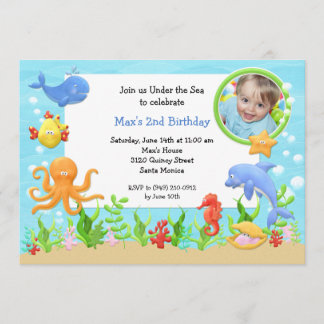 Bajo invitación de la fiesta de cumpleaños del mar