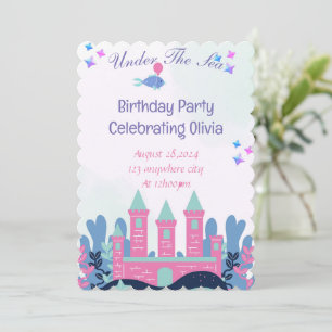 bajo invitación del chica de cumpleaños del mar