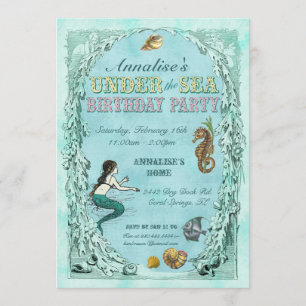 Bajo invitación del fiesta de la sirena del mar